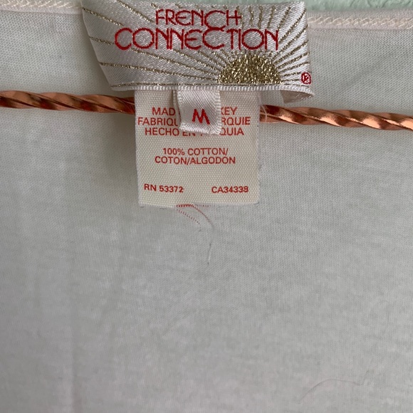 FRENCH CONNECTION graphic tee top short sleeve M - Picture 3 of 7